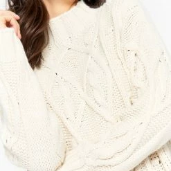 Uitgang ⨠LOLALIZA Gebreide Trui-jurk - Ecru - Maat XL 𧨠5 Uitgang ⨠LOLALIZA Gebreide Trui-jurk - Ecru - Maat XL 𧨠-dameskleding Verkoop 550x780 3