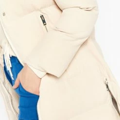 Nieuw 😀 LOLALIZA Lange Gewatteerde Jas Met Capuchon - Beige - Maat L 😀 -dameskleding Verkoop 550x780 4