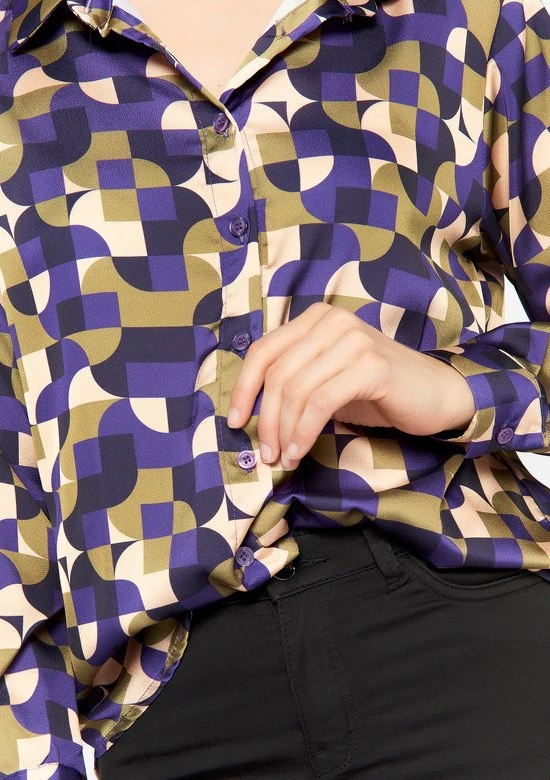 Aanbiedingen 𧨠LOLALIZA Hemd Met Grafische Retroprint - Paars - Maat 44 π― 4 Aanbiedingen 𧨠LOLALIZA Hemd Met Grafische Retroprint - Paars - Maat 44 π― - Afbeelding 4