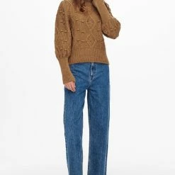 Hete verkoop ⭐ ONLY ONLPOPPY L/S HIGHNECK PULLOVER KNT Dames Knits - Maat M 👍 -dameskleding Verkoop 550x781 5