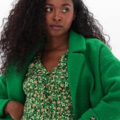 Groothandel 💯 Ydence 🧥 Coat Kirsty Jassen - Groen ⌛ -dameskleding Verkoop 550x784 11