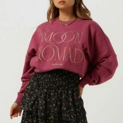 Goedkoopste 🌟 Colourful Rebel Moon Nomad Trui Roze Dames - Loose Fit - Katoen - M 🎁 -dameskleding Verkoop 550x784 4