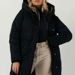 Hete verkoop ✨ Tommy Hilfiger Nylon Mix Down Hooded Parka Jassen - Donkerblauw ✔️ -dameskleding Verkoop 550x785 21