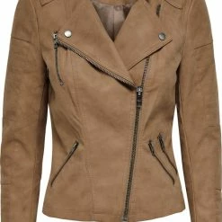 Nieuw 🤩 ONLY ONLAVA FAUX LEATHER BIKER OTW NOOS Dames Jas - Maat 36 🔔