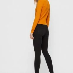 Gloednieuw 👏 PIECES PCHIGHFIVE FLEX BLACK SKN JNS-VI/NOOS Dames 👖 Jeans - Maat L 🌟 -dameskleding Verkoop 550x789 4