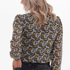 Aanbiedingen 🔔 Colourful Rebel Chelsea Flower Blouse Geel Dames - Basic Fit - Polyester - M 😀 -dameskleding Verkoop 550x790 4