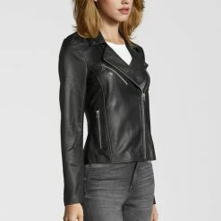 Beste Verkoop 🎉 Goosecraft Julia Biker - Maat M - Zwart 🤩 -dameskleding Verkoop 550x792 3