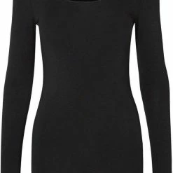 Coupon 😀 Vero Moda T-shirt Vmmaxi My Ls Soft Long U-neck Noos 10152908 Black Dames Maat - XXL ❤️ -dameskleding Verkoop 550x792 5
