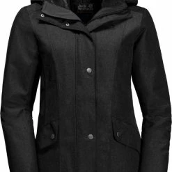 Flash-uitverkoop 👏 Jack Wolfskin Park Avenue Outdoorjas Dames - Black - Maat L 💯 -dameskleding Verkoop 550x796 8