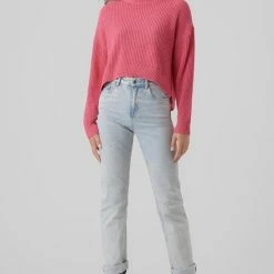 Top 10 ❤️ VERO MODA VMSADIE LS O-NECK ROUNDED HEM BLOUSE BF Dames Trui - Maat XL 🔥 -dameskleding Verkoop 550x801 7