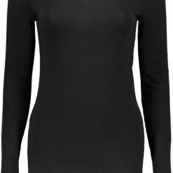 Coupon 😀 Vero Moda T-shirt Vmmaxi My Ls Soft Long U-neck Noos 10152908 Black Dames Maat - XXL ❤️