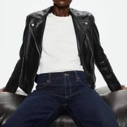 Goedkoop 💯 Mango Jas Leren Bikerjack 47009604 99 Dames Maat - M 😉 -dameskleding Verkoop 550x808 6