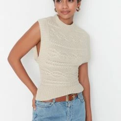 Nieuw ๐งจ Trendyol Vrouwen Standaard Basis Sweatervest ๐