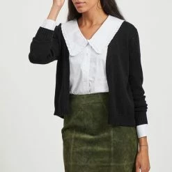 Nieuw 👍 VILA VIRIL SHORT L/S KNIT CARDIGAN-NOOS Dames Vest - Maat M 🔔 -dameskleding Verkoop 550x812 11