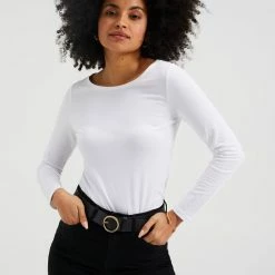 Groothandel 😀 WE Fashion Dames T-shirt Van Biologisch Katoen - Maat S 👍 -dameskleding Verkoop 550x812 13