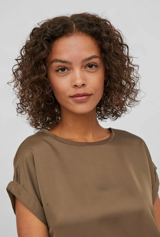 Korting ๐ Vila VIELLETTE SS SATIN TOP - Crocodilee Brown โญ 7 Korting ๐ Vila VIELLETTE SS SATIN TOP - Crocodilee Brown โญ - Afbeelding 7