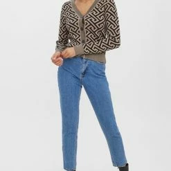 Beste Pirce ⌛ Vero Moda Vest Vmaria Ls V-neck Cardigan 10270916 Black/w. Silver M. Dames Maat - M 🎁 -dameskleding Verkoop 550x815 4