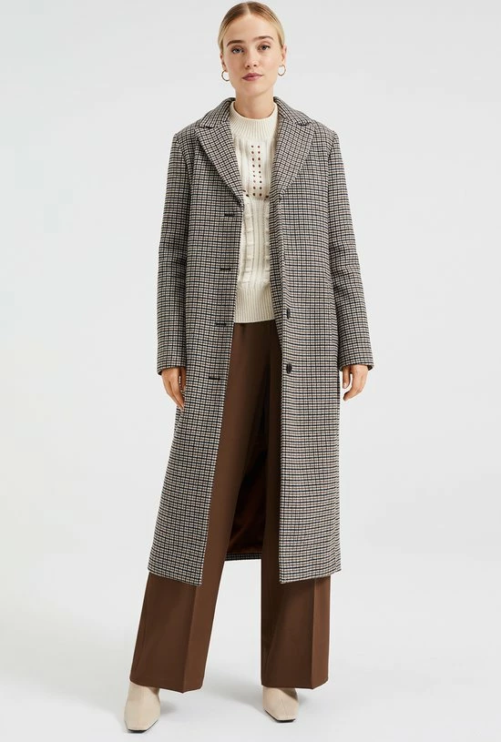 Coupon โญ WE Fashion Dames Wolmix Jas Met Pied-de-poule Dessin. ๐ 5 Coupon โญ WE Fashion Dames Wolmix Jas Met Pied-de-poule Dessin. ๐ - Afbeelding 5