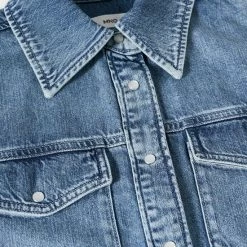 Groothandel 😉 Mango Blouse Katoenen Denim Overhemd 37075956 Tejano Medio Dames Maat - M 👍 -dameskleding Verkoop 550x816 21