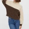 Beste Verkoop 😀 Vero Moda Trui Vmsaga Ls High Neck Blouse Ga 10271471 Birch Aztec Me Dames Maat - M 🎉