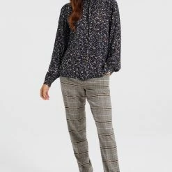 Beste Verkoop 🥰 WE Fashion Dames Blouse Met Dessin En Gesmockte Details 🥰 -dameskleding Verkoop 550x816 26