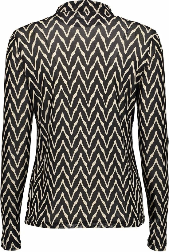 Flash-uitverkoop ๐งจ Geisha T-shirt Mesh Top Grafische Zigzag Print 22830 14 Black/light Sand Dames Maat - M ๐งจ 5 Flash-uitverkoop ๐งจ Geisha T-shirt Mesh Top Grafische Zigzag Print 22830 14 Black/light Sand Dames Maat - M ๐งจ - Afbeelding 5