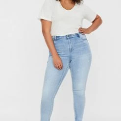 Beste Pirce ✨ Vero Moda Curve VMSOPHIA HR SKINNY J LI357 CURVE NOOS Dames 👖 Jeans - Maat W50 X L32 ⌛ -dameskleding Verkoop 550x820 9