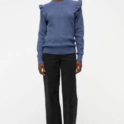 Flash-uitverkoop 👍 OBJECT OBJMALENA L/S RUFFLE PULLOVER NOOS Dames Trui - Maat S ⌛ -dameskleding Verkoop 550x823 13