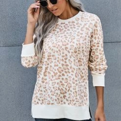 Flash-uitverkoop 🌟 Merkloos Sweatshirt Dames - Luipaardprint - Maat XXL/2XL 👍 -dameskleding Verkoop 550x823 27