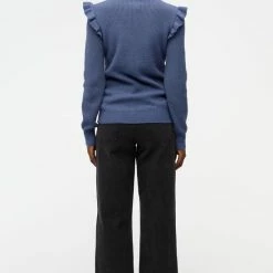 Flash-uitverkoop 👍 OBJECT OBJMALENA L/S RUFFLE PULLOVER NOOS Dames Trui - Maat S ⌛ -dameskleding Verkoop 550x824 116