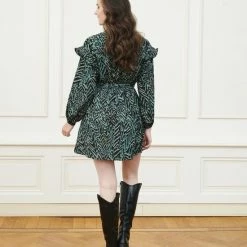 Beste Pirce ✨ Lofty Manner Jurk 👗 Dress Alitha Mw75 Blue Zebra Dames Maat - S 👏 -dameskleding Verkoop 550x824 135