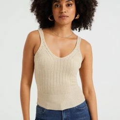 Groothandel ✨ WE Fashion Dames Gebreide Top Met Glittergaren 🔥 -dameskleding Verkoop 550x824 148