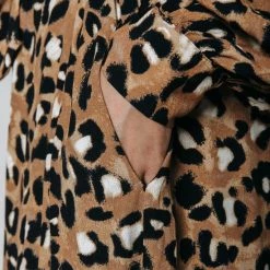 Kopen 🥰 Colourful Rebel Kera Leopard Jurk Leopard Dames - Basic Fit - Viscose - XL 😍 -dameskleding Verkoop 550x824 152