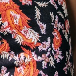 Beste Verkoop ✔️ Colourful Rebel Darcy Flower Broek Oranje Dames - Wijduitlopende Fit - Polyester - L 🔔 -dameskleding Verkoop 550x824 169