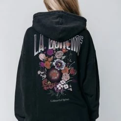 Beste Verkoop 🔔 Colourful Rebel Boho Bouquet Hoodie Grijs Dames - Oversized Fit - Polyester - XL 🎉