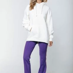 Aanbiedingen ๐ Colourful Rebel Bibi Star Broek Paars Dames - Wijduitlopende Fit - Polyester - M ๐