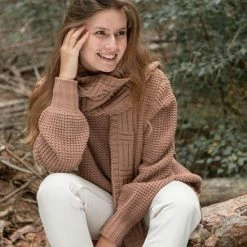 Top 10 ⭐ Knit Factory Robin Gebreide Dames Coltrui - Turtleneck - Antraciet - 36/38 🎁 -dameskleding Verkoop 550x824 52