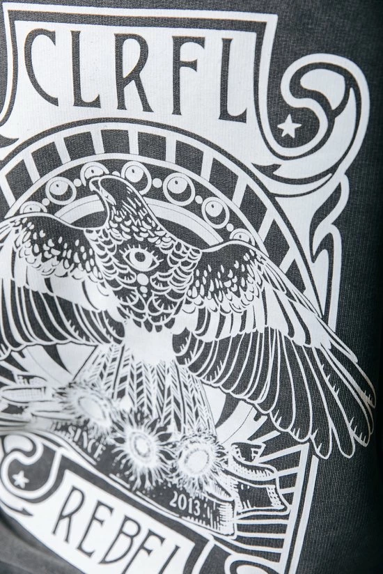 Uitgang π Colourful Rebel Art Eagle Hoodie Grijs Dames - Oversized Fit - Polyester - S β€οΈ 3 Uitgang π Colourful Rebel Art Eagle Hoodie Grijs Dames - Oversized Fit - Polyester - S β€οΈ - Afbeelding 3