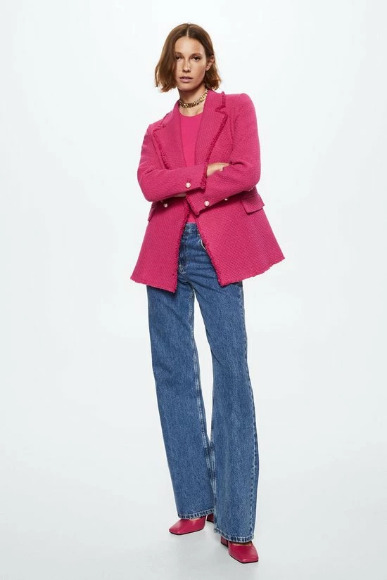 Flash-uitverkoop ๐ Mango Blazer Tweed Blazer Met Knopen 37094391 88 Dames Maat - XXL โจ 3 Flash-uitverkoop ๐ Mango Blazer Tweed Blazer Met Knopen 37094391 88 Dames Maat - XXL โจ - Afbeelding 3