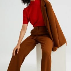 Hete verkoop 👍 WE Fashion Dames Fijngebreide Trui Met Pointelle Dessin. 🧨 -dameskleding Verkoop 550x825 297