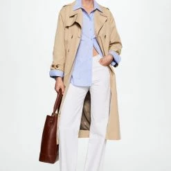 Goedkoop 🧨 Mango Jas Klassieke Katoenen Trenchcoat 37013741 08 Dames Maat - M 🧨 -dameskleding Verkoop 550x825 31