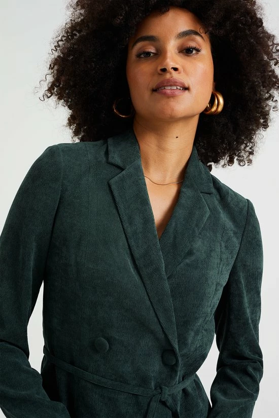 Aanbiedingen π WE Fashion Dames Corduroy Double-breasted Blazerjurk β¨ 5 Aanbiedingen π WE Fashion Dames Corduroy Double-breasted Blazerjurk β¨ - Afbeelding 5