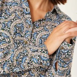 Nieuw 🔔 GARCIA Dames Blouse Blauw - Maat S 🔥