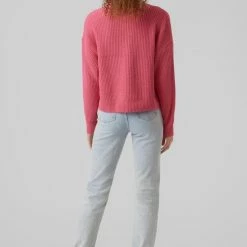 Top 10 ❤️ VERO MODA VMSADIE LS O-NECK ROUNDED HEM BLOUSE BF Dames Trui - Maat XL 🔥 -dameskleding Verkoop 550x825 361