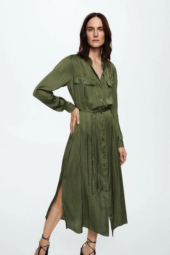 Gloednieuw ๐ Mango Jurk Satijnen Overhemdjurk 37035933 37 Dames Maat - XXL ๐ 4 Gloednieuw ๐ Mango Jurk Satijnen Overhemdjurk 37035933 37 Dames Maat - XXL ๐ - Afbeelding 4