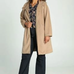 Top 10 🥰 Paprika Halflange, Met Wol Gevoerde Jas Met Knopen 🎁 -dameskleding Verkoop 550x825 391