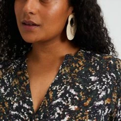 Goedkoopste 💯 WE Fashion Dames Overhemdjurk Met Dessin - Curve 🛒 -dameskleding Verkoop 550x825 406