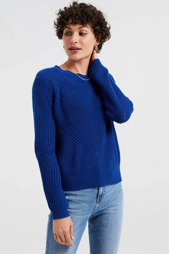 Goedkoop π₯° WE Fashion Dames Gebreide Trui Met Opengewerkt Dessin π 2 Goedkoop π₯° WE Fashion Dames Gebreide Trui Met Opengewerkt Dessin π - Afbeelding 2