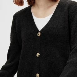 Beste Verkoop ⌛ Pieces PCELLEN LS KNIT CARDIGAN NOOS Dames Vest Zwart - Maat L 😉 -dameskleding Verkoop 550x825 443