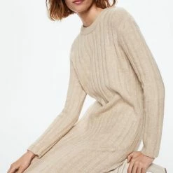 Flash-uitverkoop 😀 Mango Jurk Gebreide Midijurk 37077757 05 Dames Maat - L ✨ -dameskleding Verkoop 550x825 446